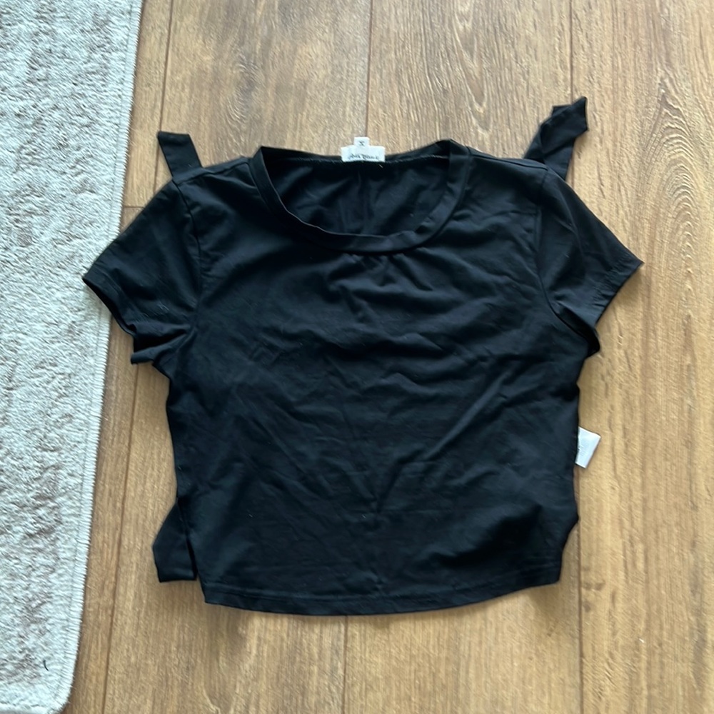 Super Down Open Tie Back Shirt
